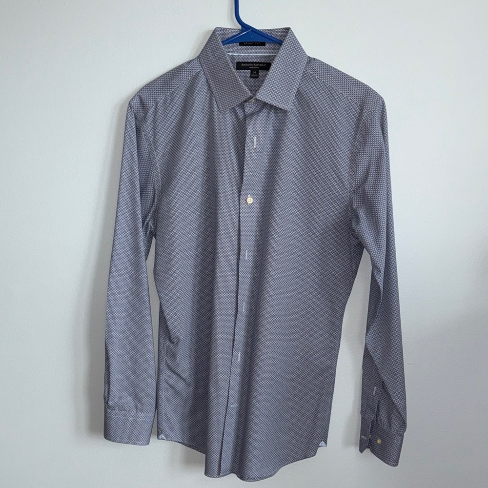 Banana Republic Men's Patterned Dress Shirt size M